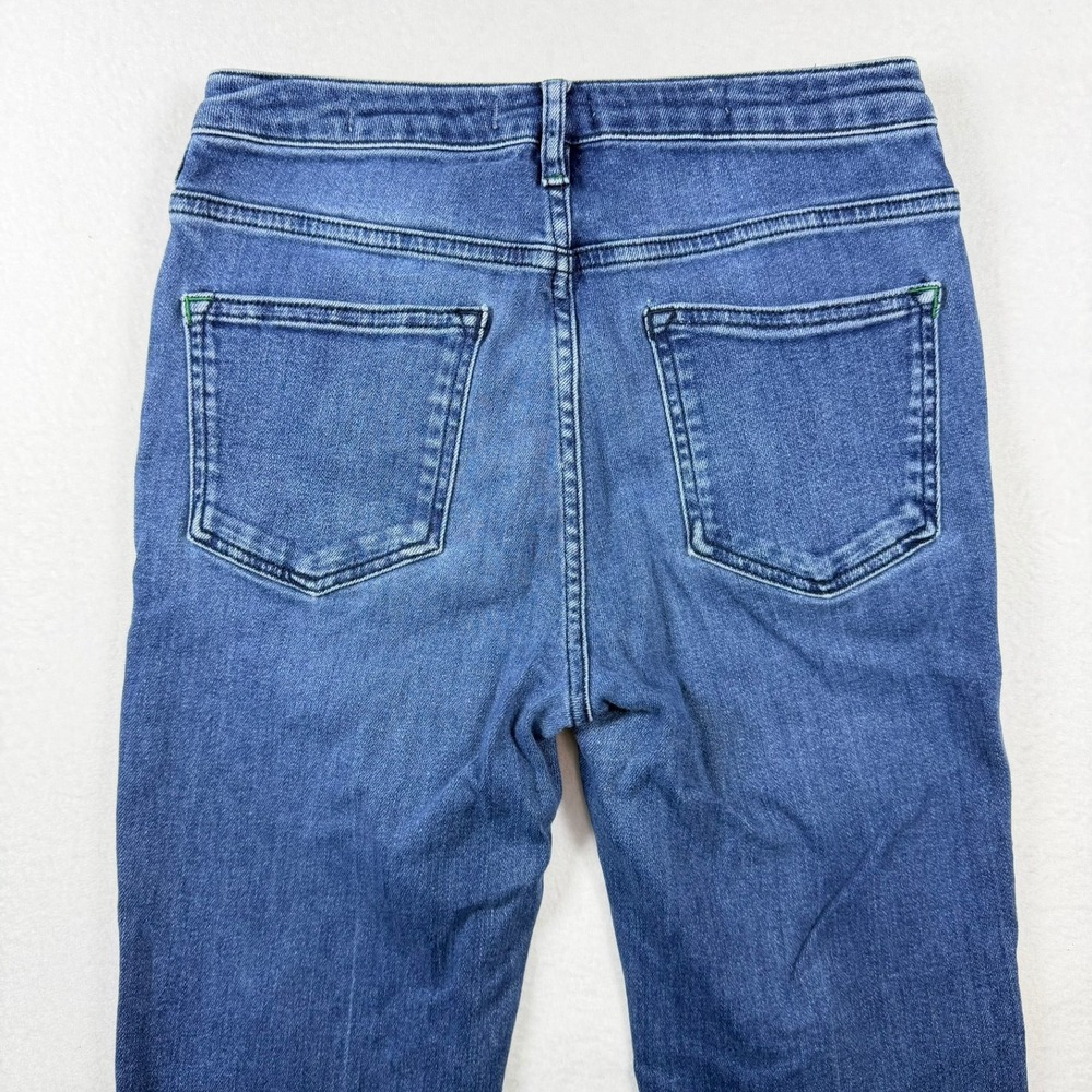 Anthropologie Pilcro High Rise Trouser Bootcut Jeans Blue Button Fly Size 28 - Picture 4 of 15